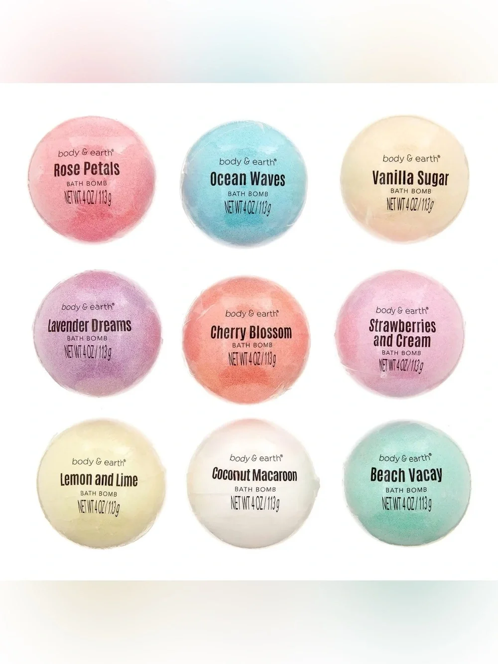 Body & Earth Bath Bomb Gift Set - Assorted Colors (9-Pack)
